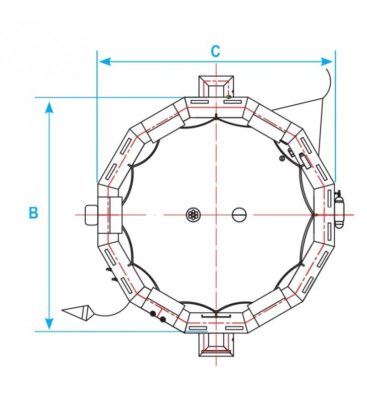 Balsa salvavidas 25 plazas reversible