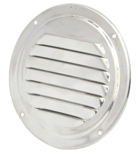 Rejilla de ventilación inox redonda 126 mm