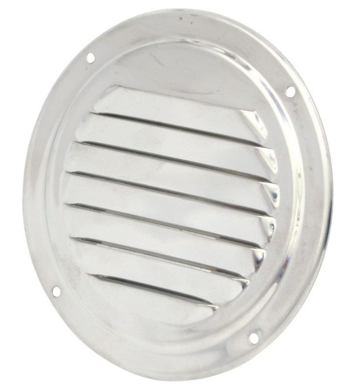 Rejilla de ventilación inox redonda 102 mm