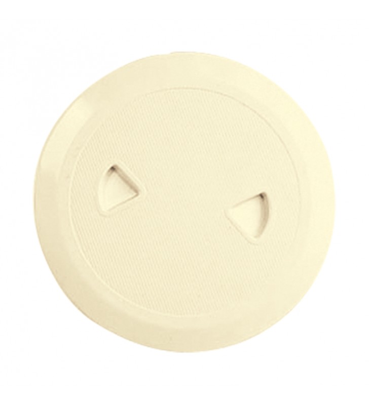 Registro redondo 187 mm Ø con cierre a rosca crema