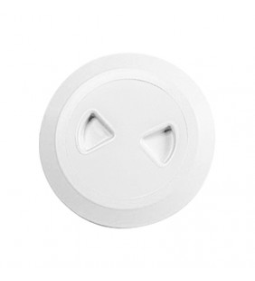 Registro redondo 187 mm Ø con cierre a rosca blanco