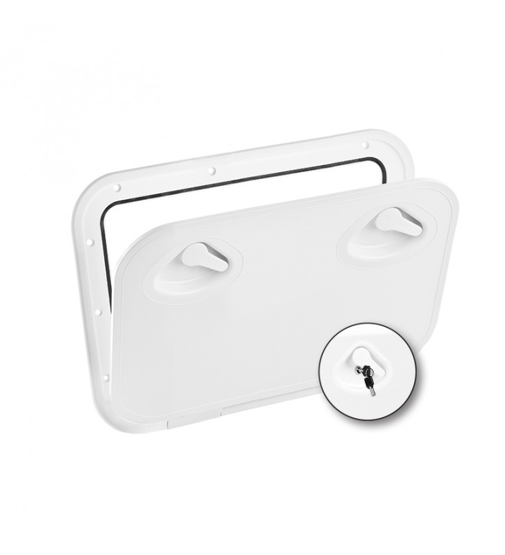 Tambucho rectangular 355 x 600 mm Mid Line con llave