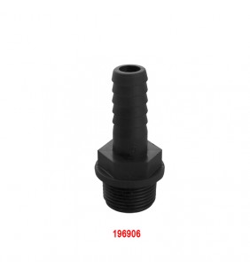 Racord recto 16 mm Ø rosca macho