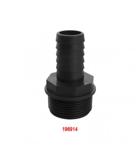 Racord recto 25 mm Ø rosca macho