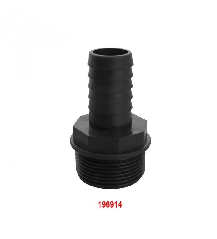 Racord recto 25 mm Ø rosca macho