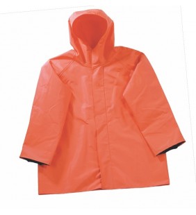 Chaqueta impermeable de pescador naranja