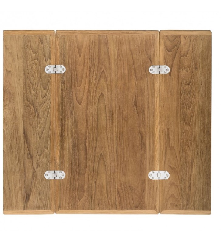 Tablero de mesa 64 x 70 plegable teca abierta