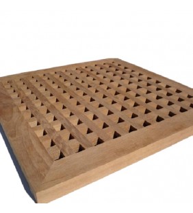 Enjaretado de teca 50 x 50 cm