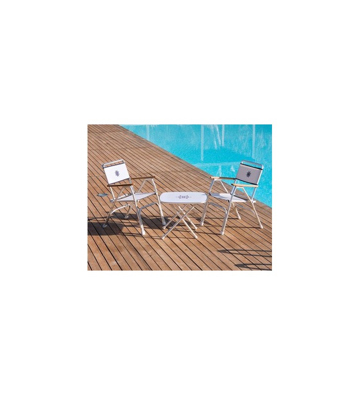 Mesa plegable 61 x 61 cm aluminio