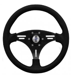 Volante timón 355 mm Ø Manta negro
