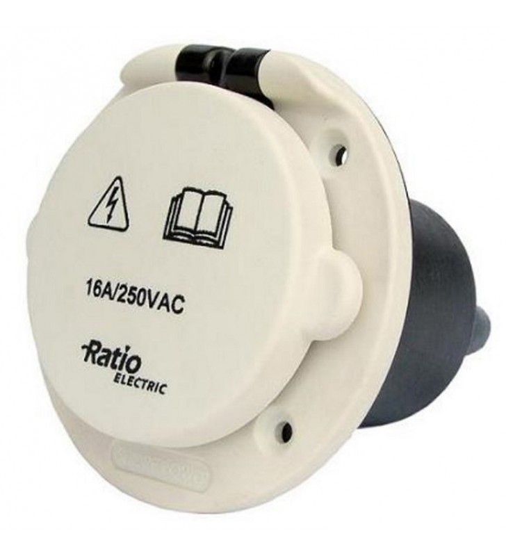 Base 16 Amp CEE macho PVC