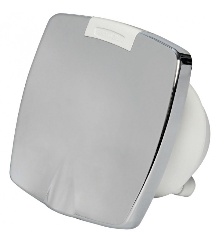 Base enchufe macho tipo marinco tapa cromada