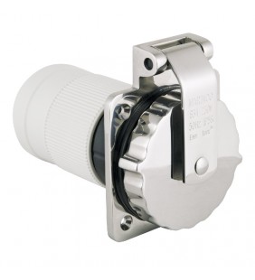 Base enchufe 63 Amp macho Marinco inox