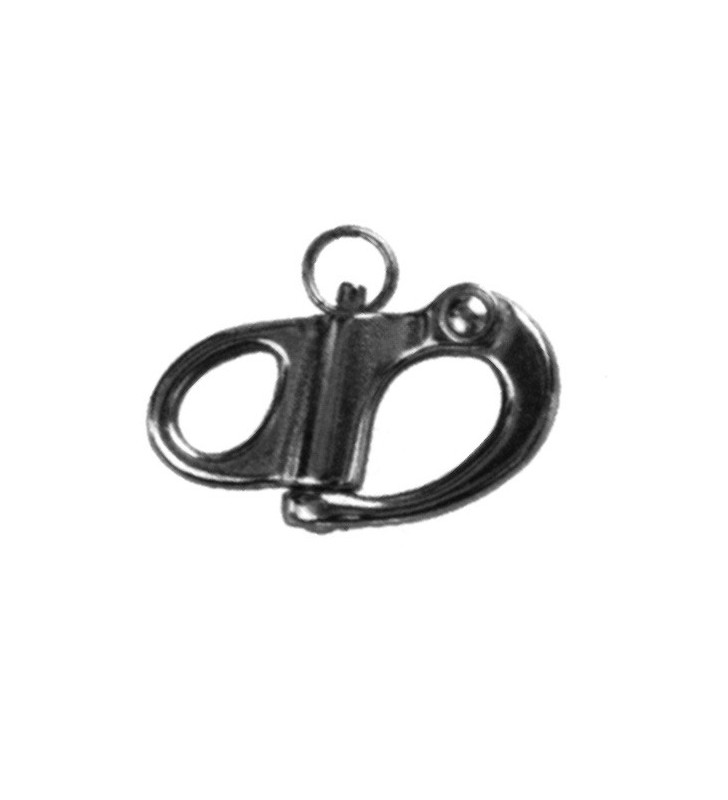Mosquetón driza inox 52mm fijo