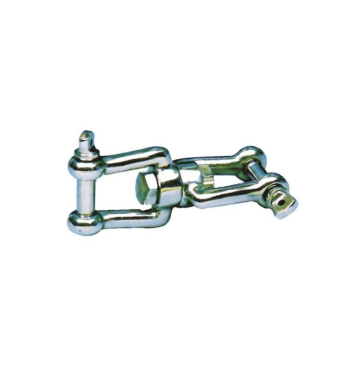 Quitavueltas 6mm con doble grillete inox