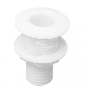 Pasacasco para tubo de 38mm blanco pestaña fina