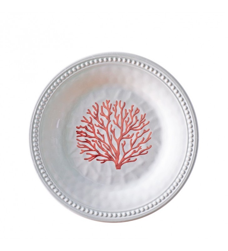 Plato postre Harmony Coral 6 uds.