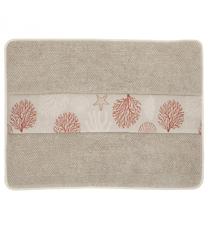 Alfombra baño antideslizante Ibiza beige