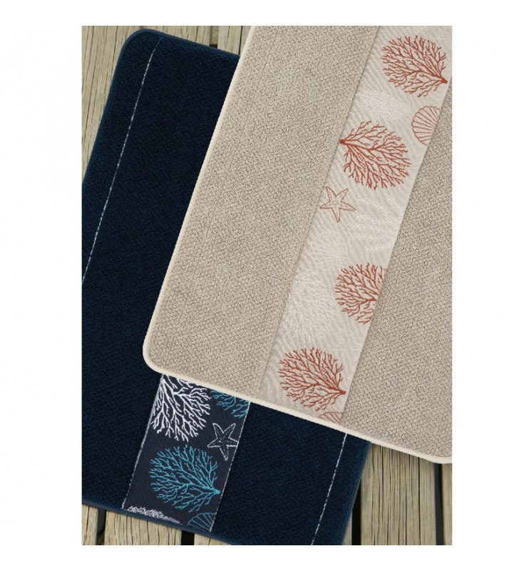 Alfombra baño antideslizante Ibiza beige