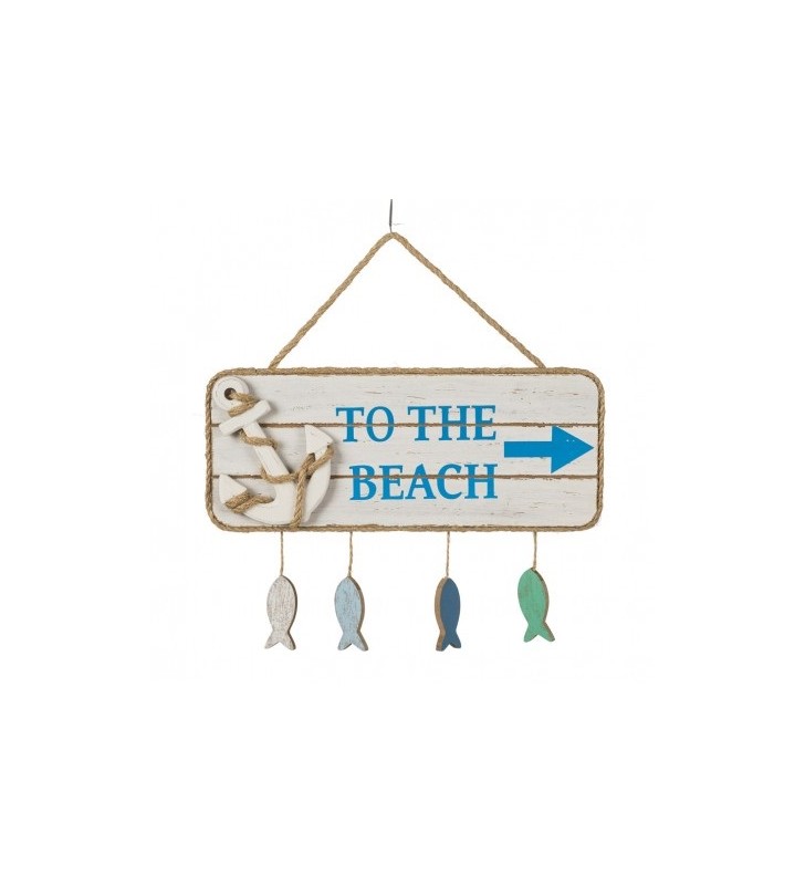 Placa decorativa To the Beach 2 unidades