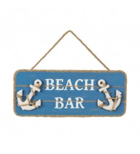 Placa decorativa Beach Bar 2 unidades