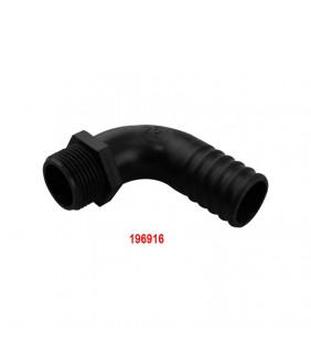 Racord acodado 25 mm Ø rosca macho 3/4