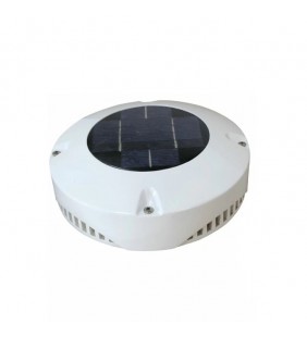 Ventilador Solar Recargable 24 Horas Lalizas blanco