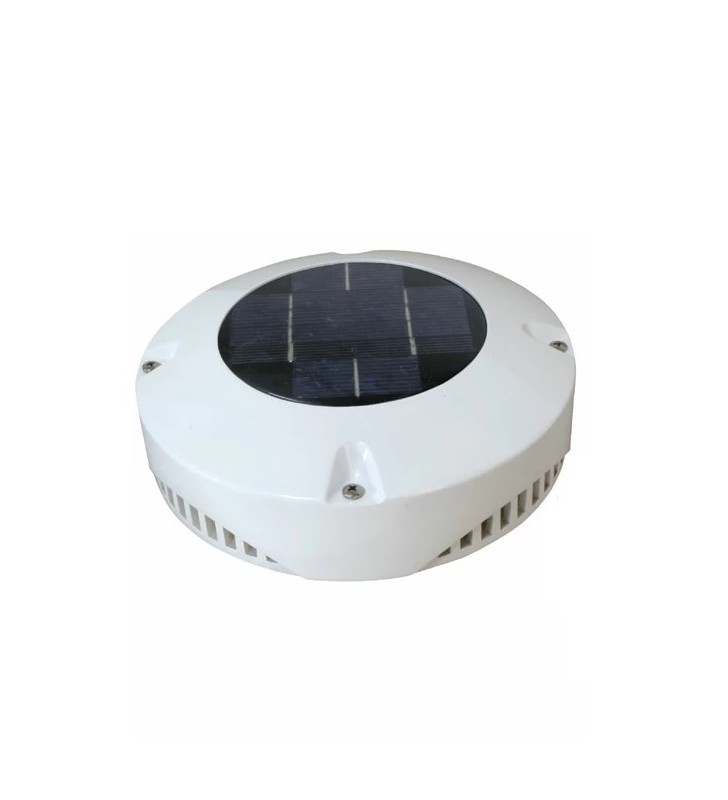 Ventilador Solar Recargable 24 Horas Lalizas blanco