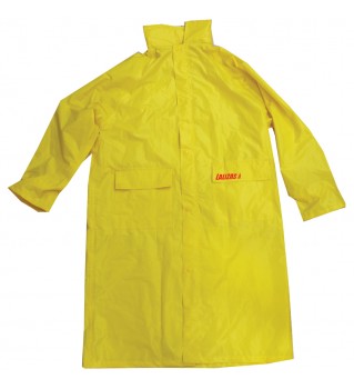 Chaqueta impermeable con capucha amarillo