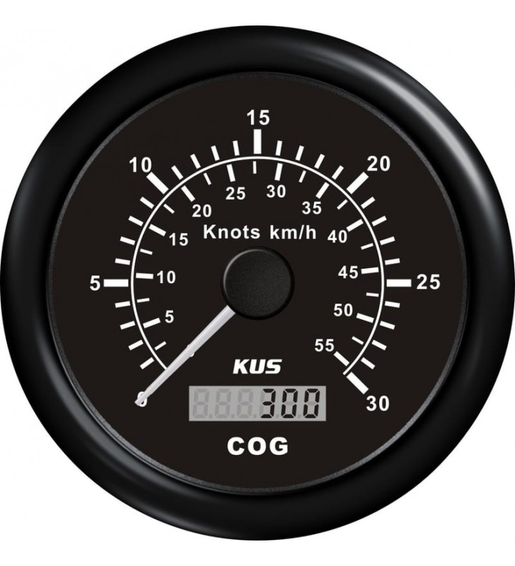 Corredera y compás GPS Kus 30 Nudos negro