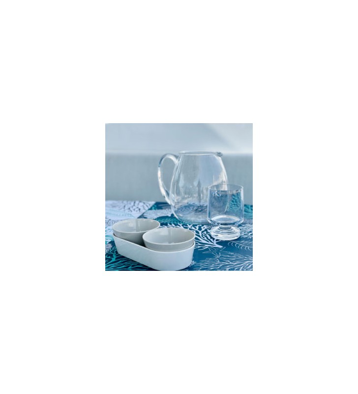 Mantel 155 X 130 resinado Coastal blue