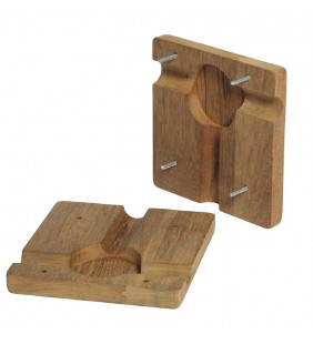Soporte motor teca 175x175x45mm