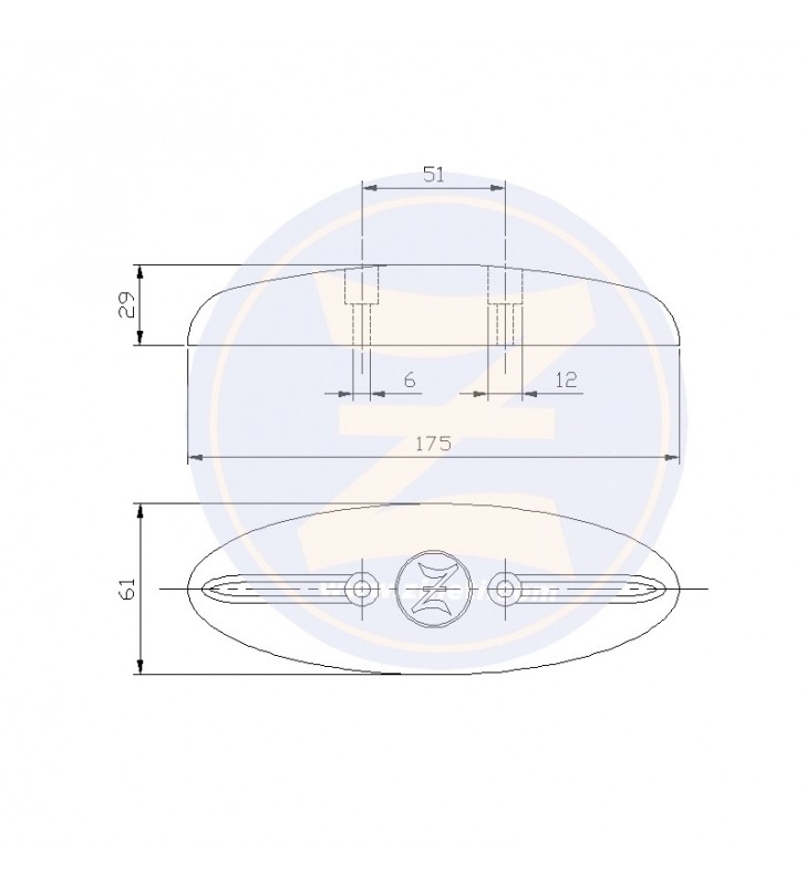Medidas de Anodo pez 1Kg para atornillar