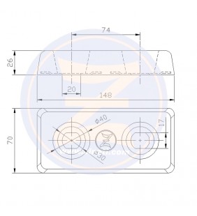 Medidas de Anodo placa 1,3Kg con junta de goma