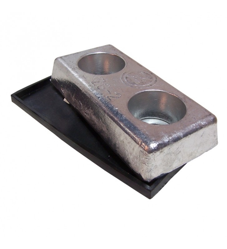 Anodo placa 1,3Kg con junta de goma