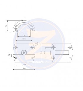 Anodo collar para eje 110 mm Zineti