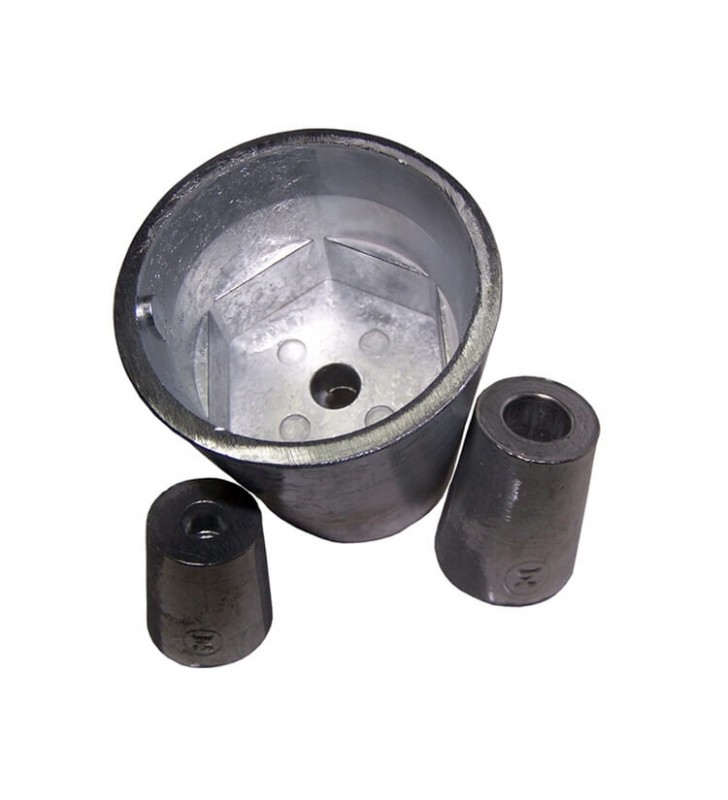 Anodo rádice hexagonal 22-25 mm Zineti