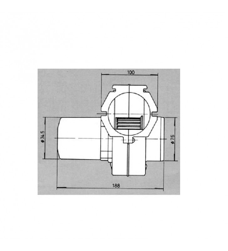 Medidas de Extractor de aire de cala Global Nautic