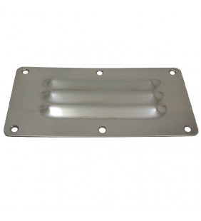 Rejilla de ventilación inox 127x65mm