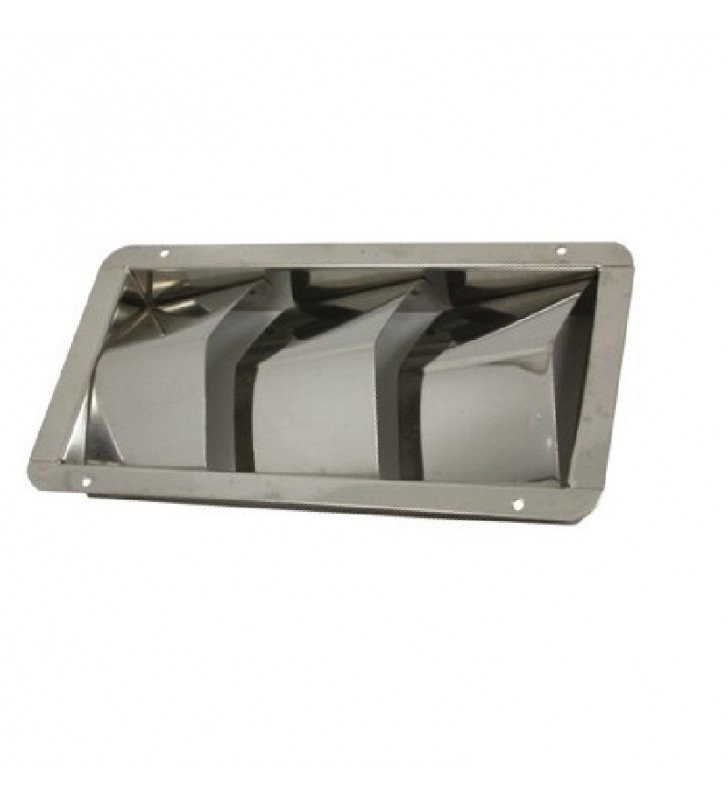 Rejilla de ventilación inox de 3 salidas