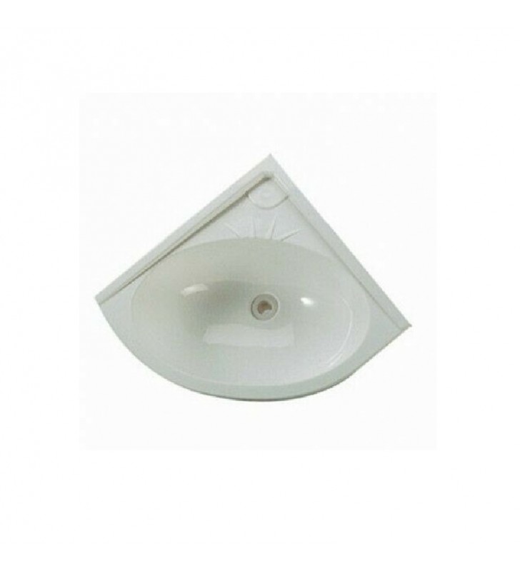 Lavabo esquinero plástico marfil