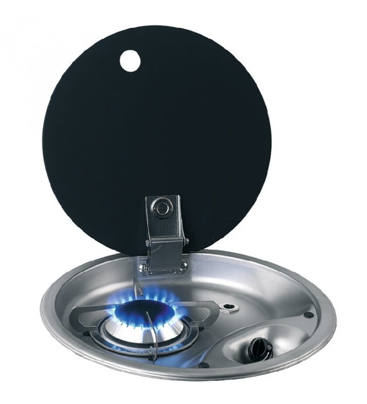 Cocina 1 fuego redonda con tapa Can