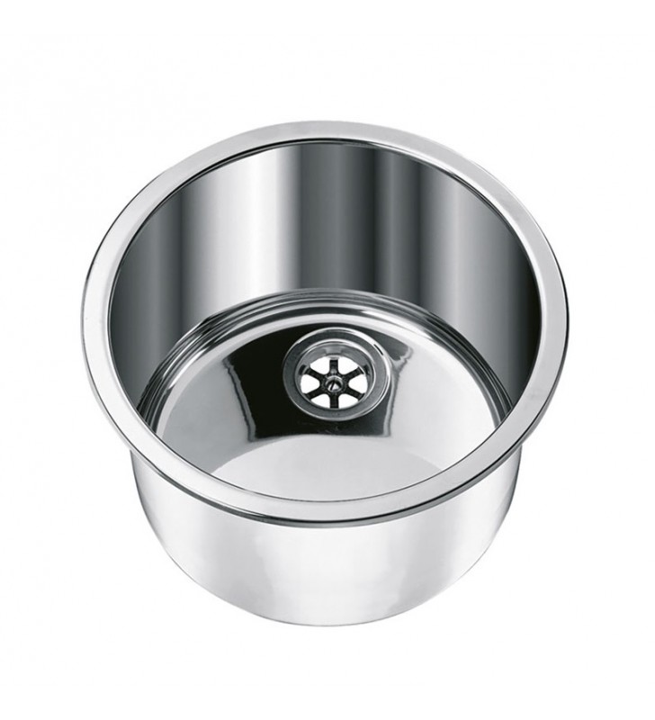 Fregadero redondo inox 330mm Ø Can
