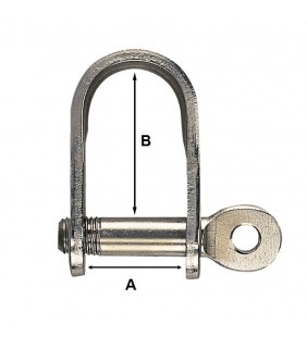 Grillete plano 5mm inox