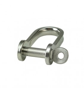 Grillete plano 6mm corto inox