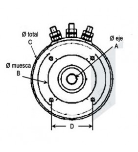 Motor de molinete 1500W 12V Lofrans
