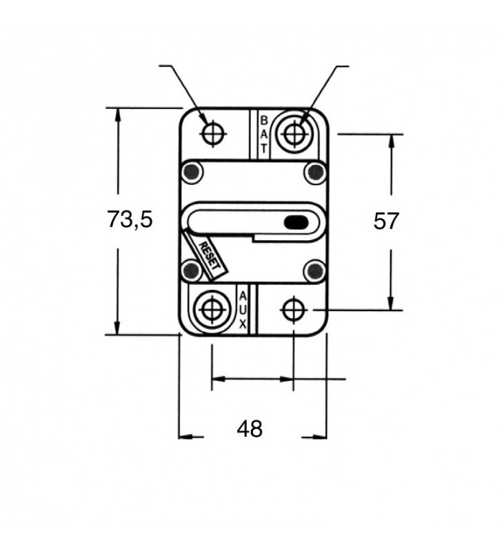 Medidas de Magnetotérmico 80 Amp