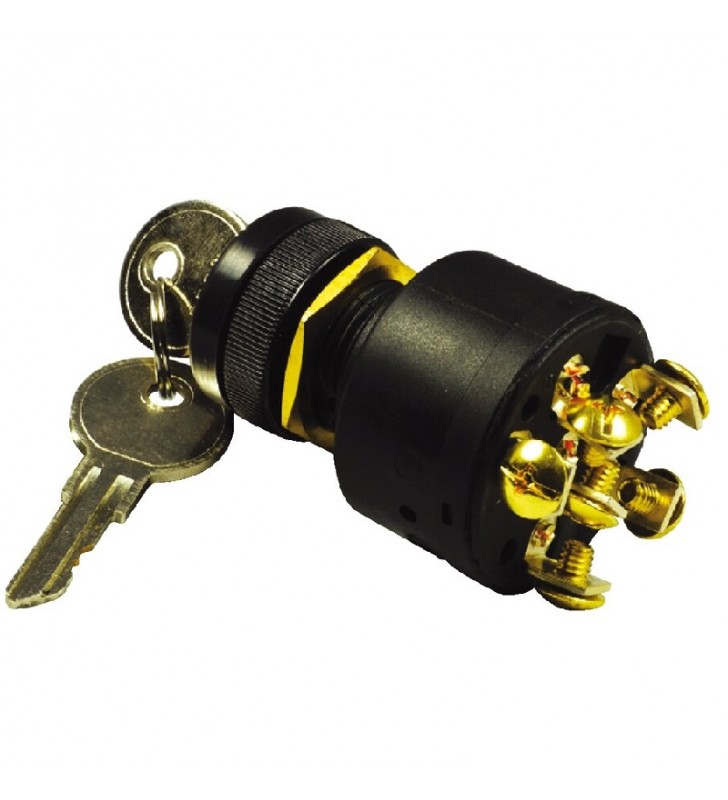 Arranque con llave 3 posiciones 6 contactos
