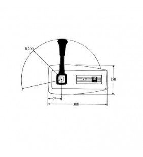 Medidas de CH2600P mando morse lateral Seastar