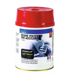 Resina De Poliester Preacelerada 750g.